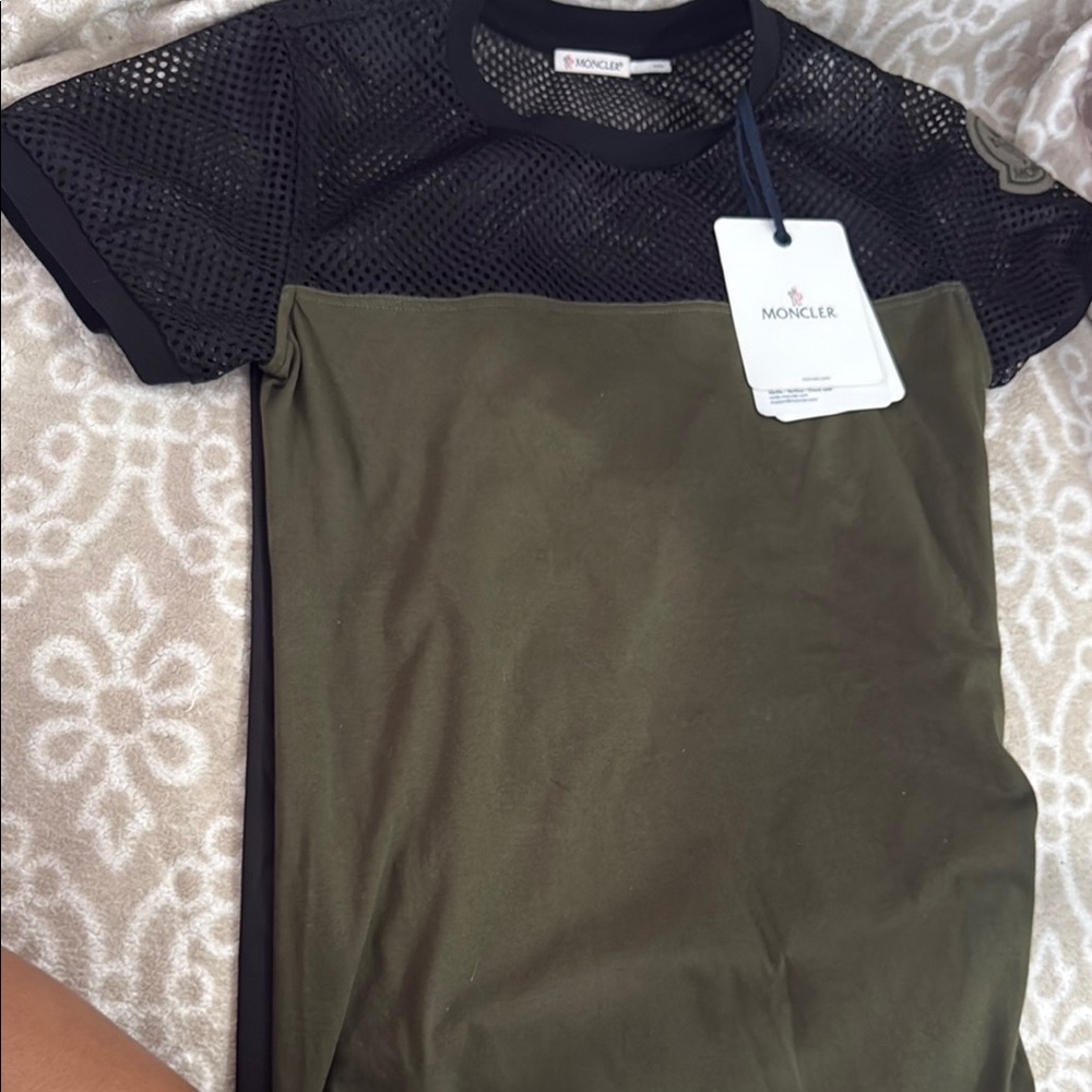 Moncler Olive Green and Black dress